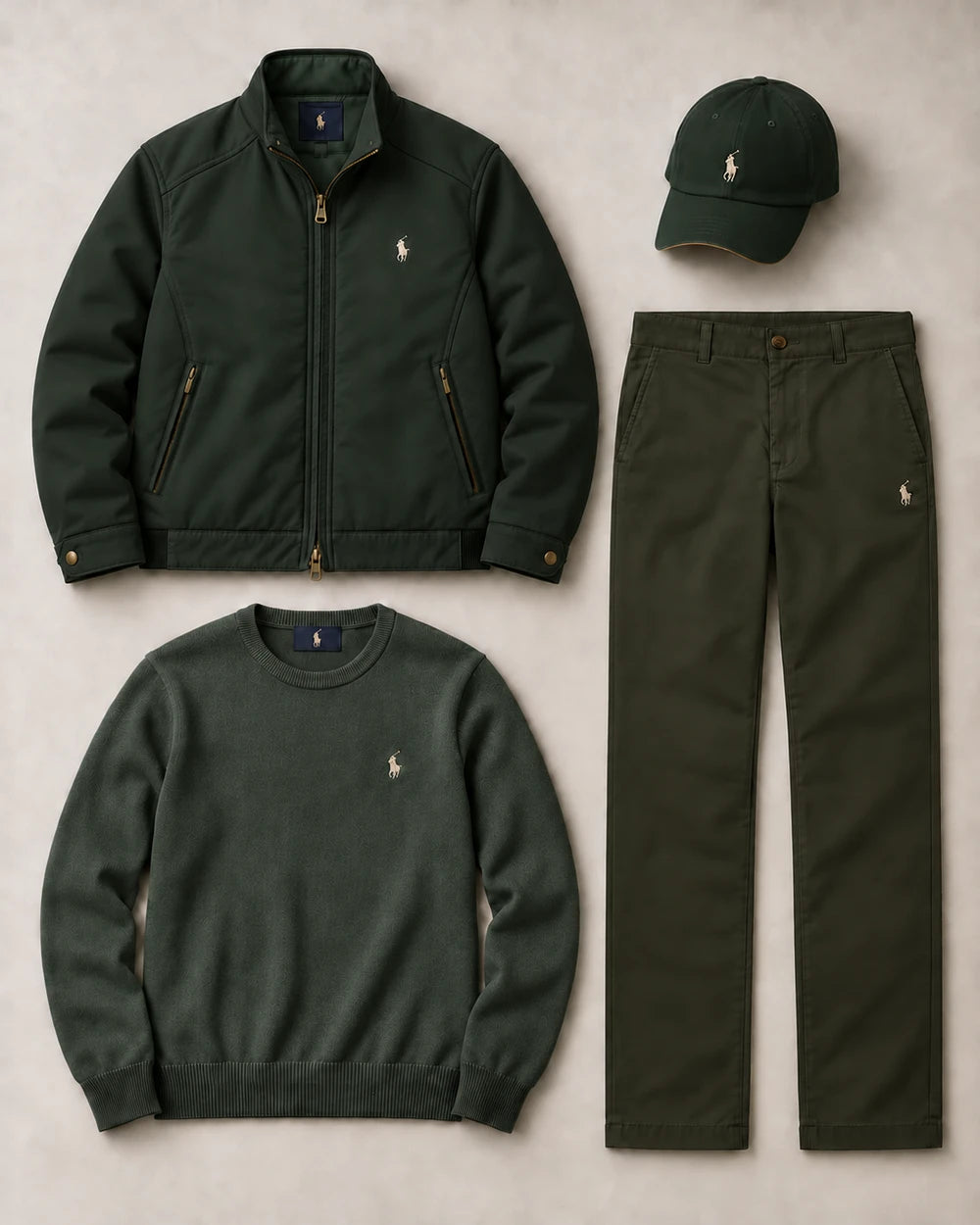 A 4-piece set—effortlessly exude a sophisticated, masculine aura.