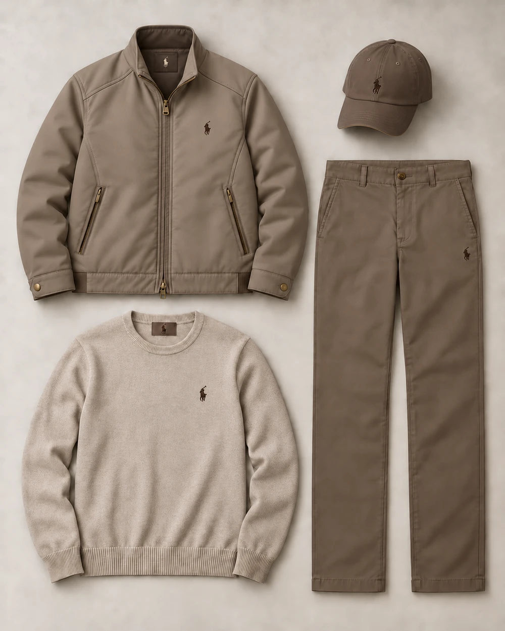 A 4-piece set—effortlessly exude a sophisticated, masculine aura.