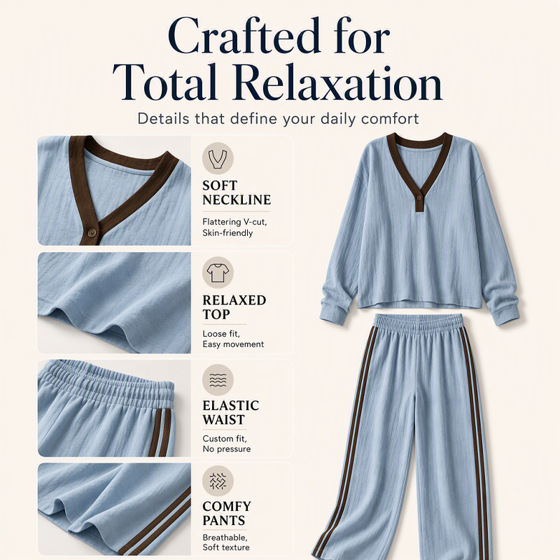 Women's Casual 2-Piece Set Upgrade Your Everyday Relax Look With This 2‑Piece Set