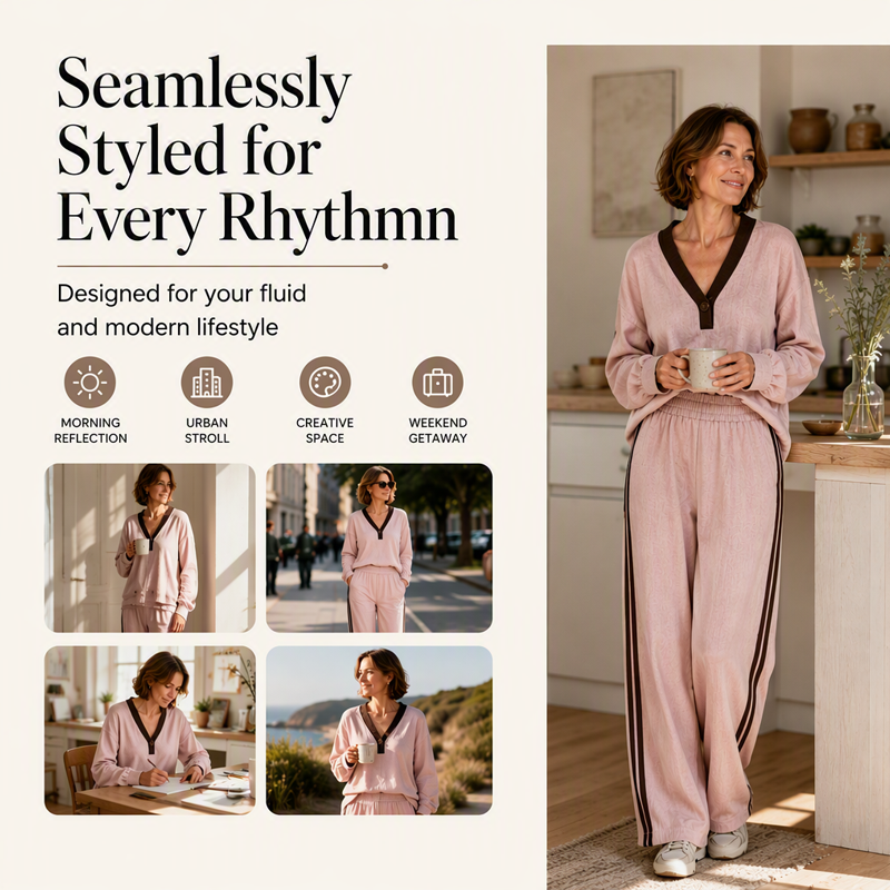 Women's Casual 2-Piece Set Upgrade Your Everyday Relax Look With This 2‑Piece Set