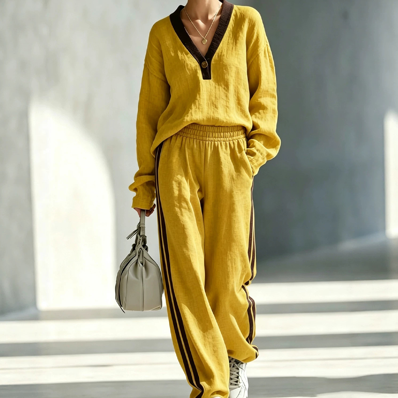 Women's Casual 2-Piece Set Upgrade Your Everyday Relax Look With This 2‑Piece Set