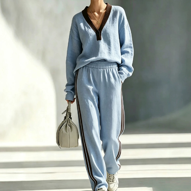 Women's Casual 2-Piece Set Upgrade Your Everyday Relax Look With This 2‑Piece Set